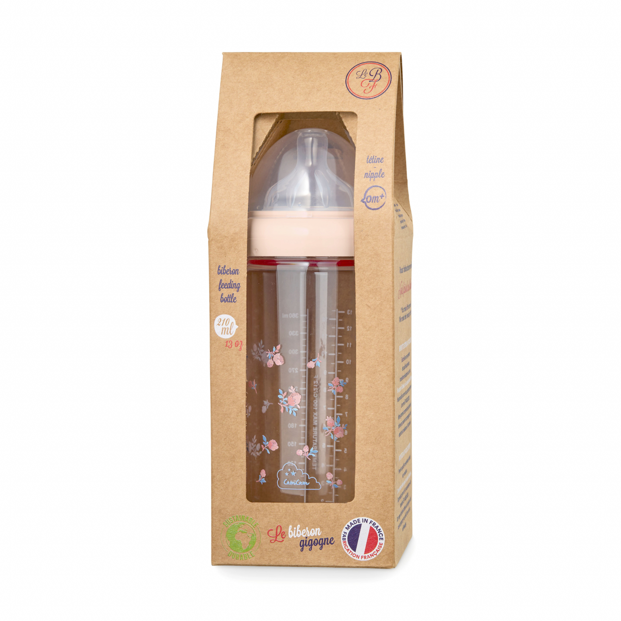 Biberon Le Biberon Français Cam Cam Berries 210 ml, anti colici tetină 0+ [2]