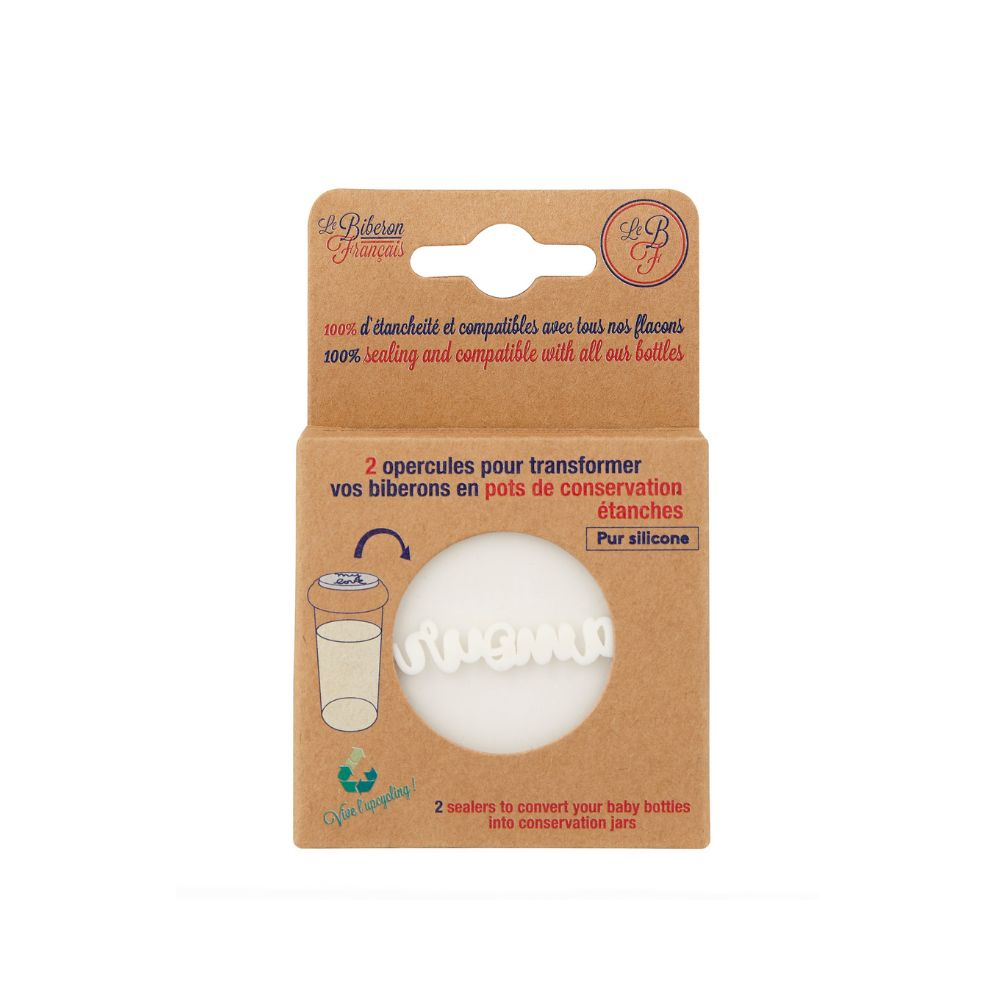 Capace din silicon pentru biberoane Nuages-Amour set 2 buc Le Biberon Francais [7]