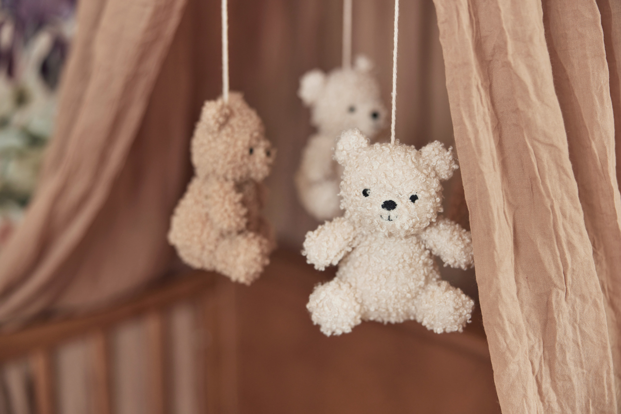 Carusel decorativ pentru pătuț bebeluși cu ursuleți Teddy Bear Jollein [9]