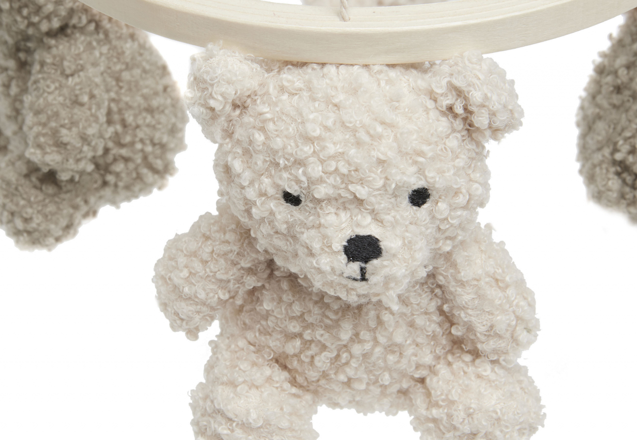 Carusel decorativ pentru pătuț bebeluși cu ursuleți Teddy Bear Olive Green Naturel Jollein [3]