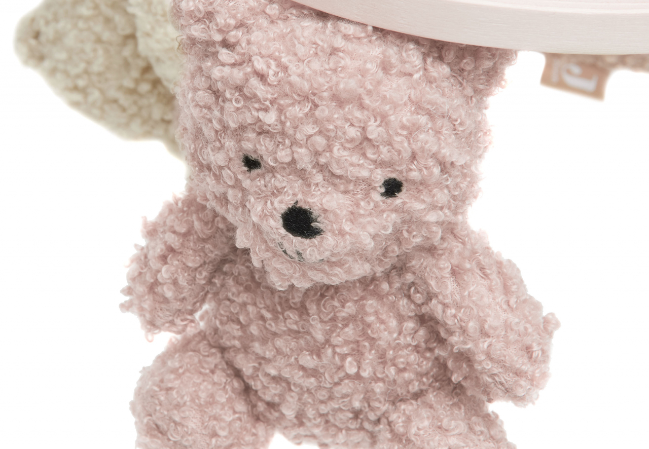 Carusel decorativ pentru pătuț bebeluși cu ursuleți Teddy Bear Wild rose Jollein [3]