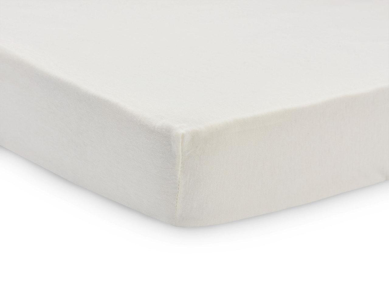 Cearceaf pentru pătuț din bumbac 120 x 60 cm - set 2 bucati - Ivory Jollein [3]