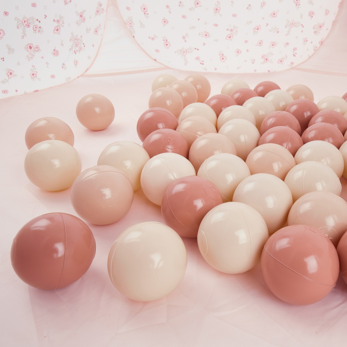 Cort de joacă pentru copii cu 50 bile Dreamy Flowers Bieco [7]