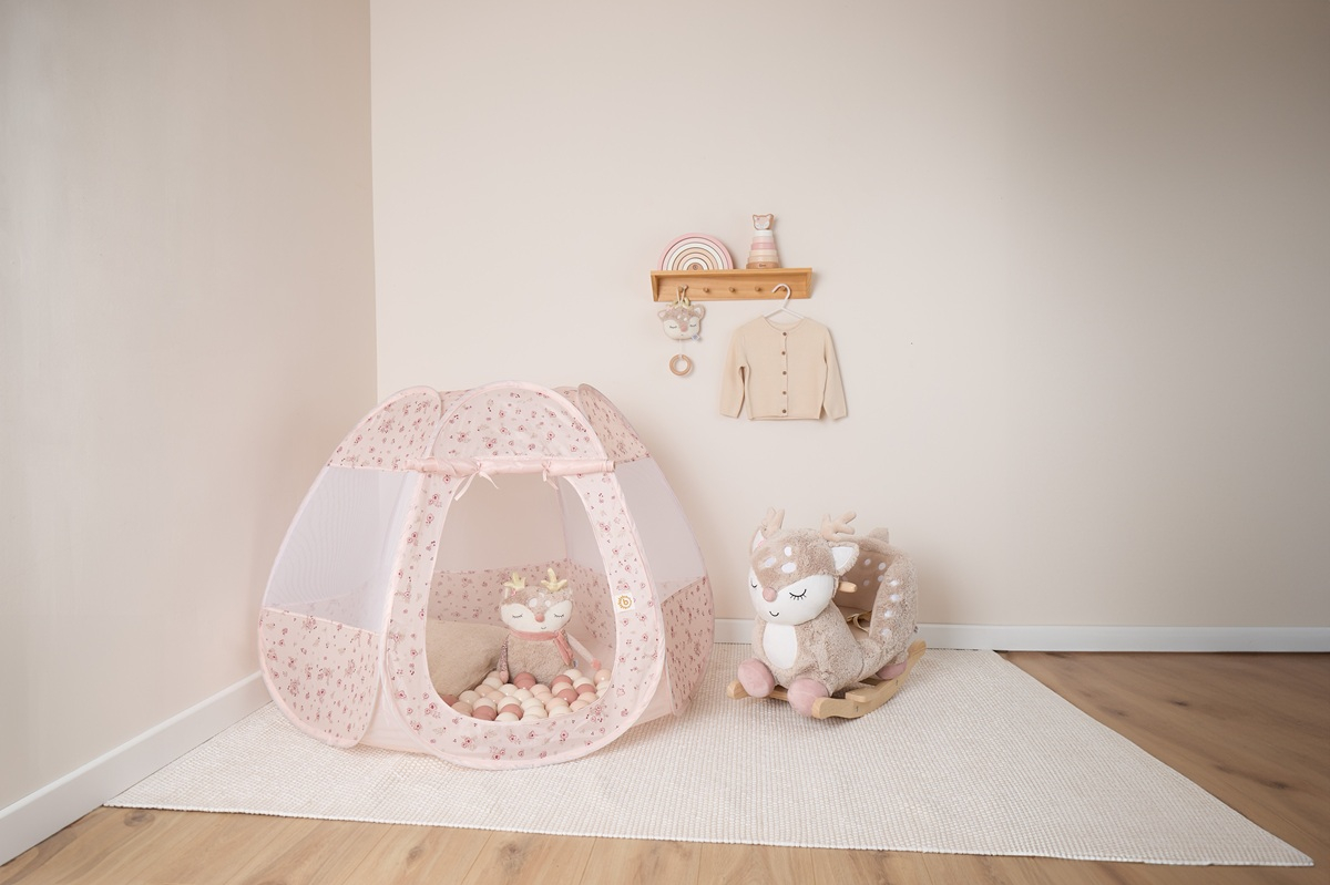 Cort de joacă pentru copii cu 50 bile Dreamy Flowers Bieco [3]