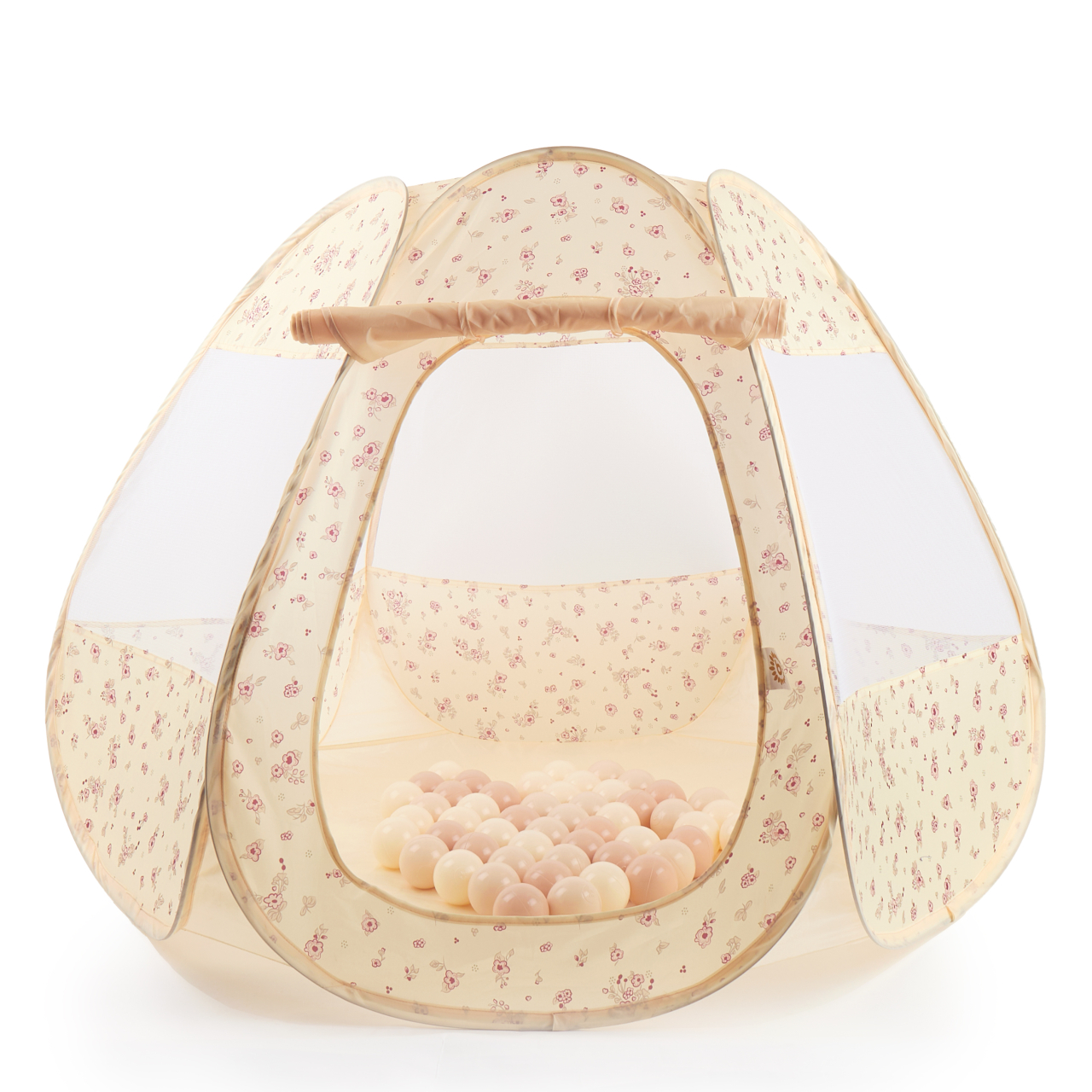 Cort de joacă pentru copii cu 50 bile Vintage Flowers Bieco [1]
