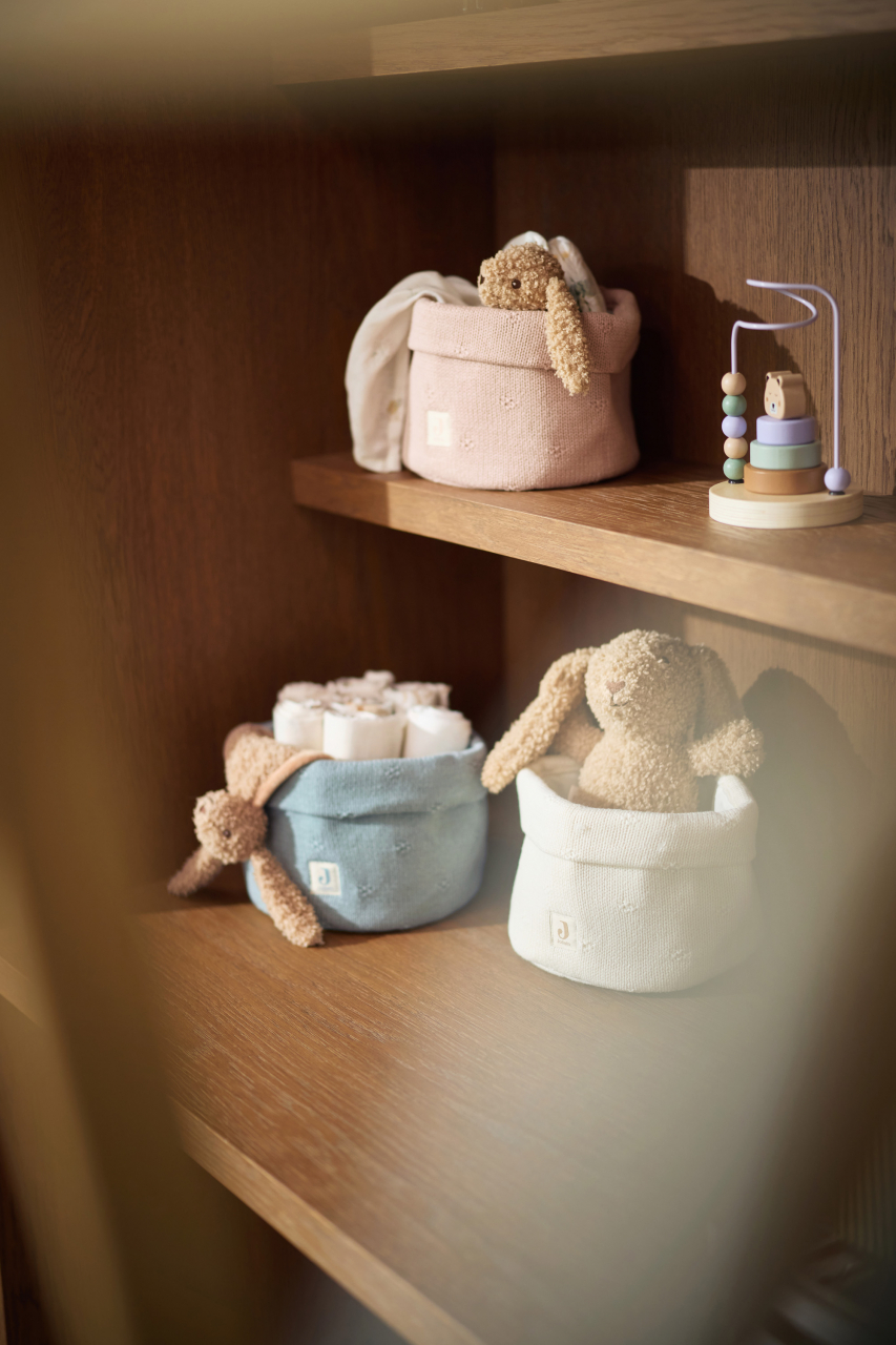 Coș de depozitare Cozy Knit Wild Rose Jollein pentru comoda din camera copilului [7]