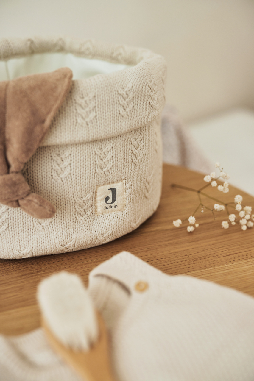 Coș de depozitare Grain Kit Ivory Jollein pentru comoda din camera copilului [4]