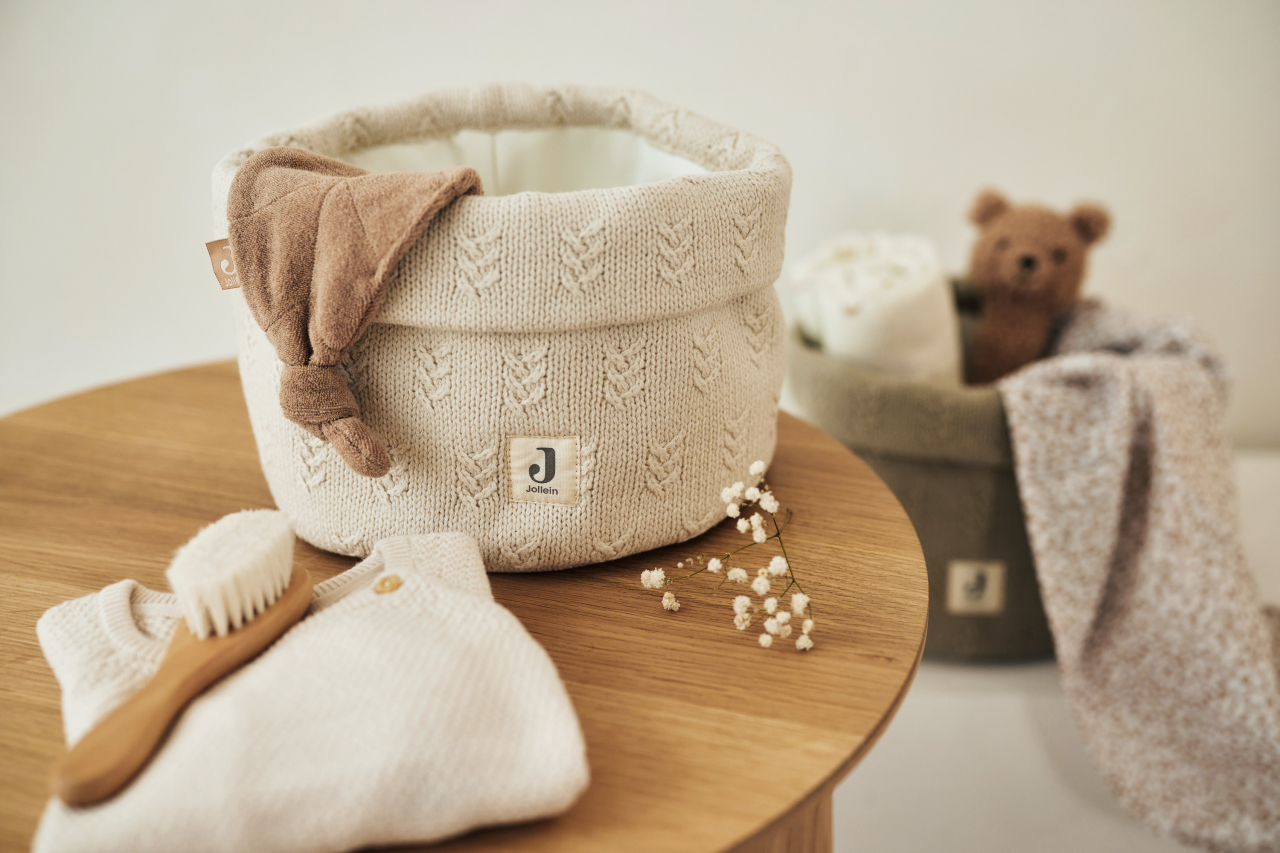 Coș de depozitare Grain Kit Ivory Jollein pentru comoda din camera copilului [5]