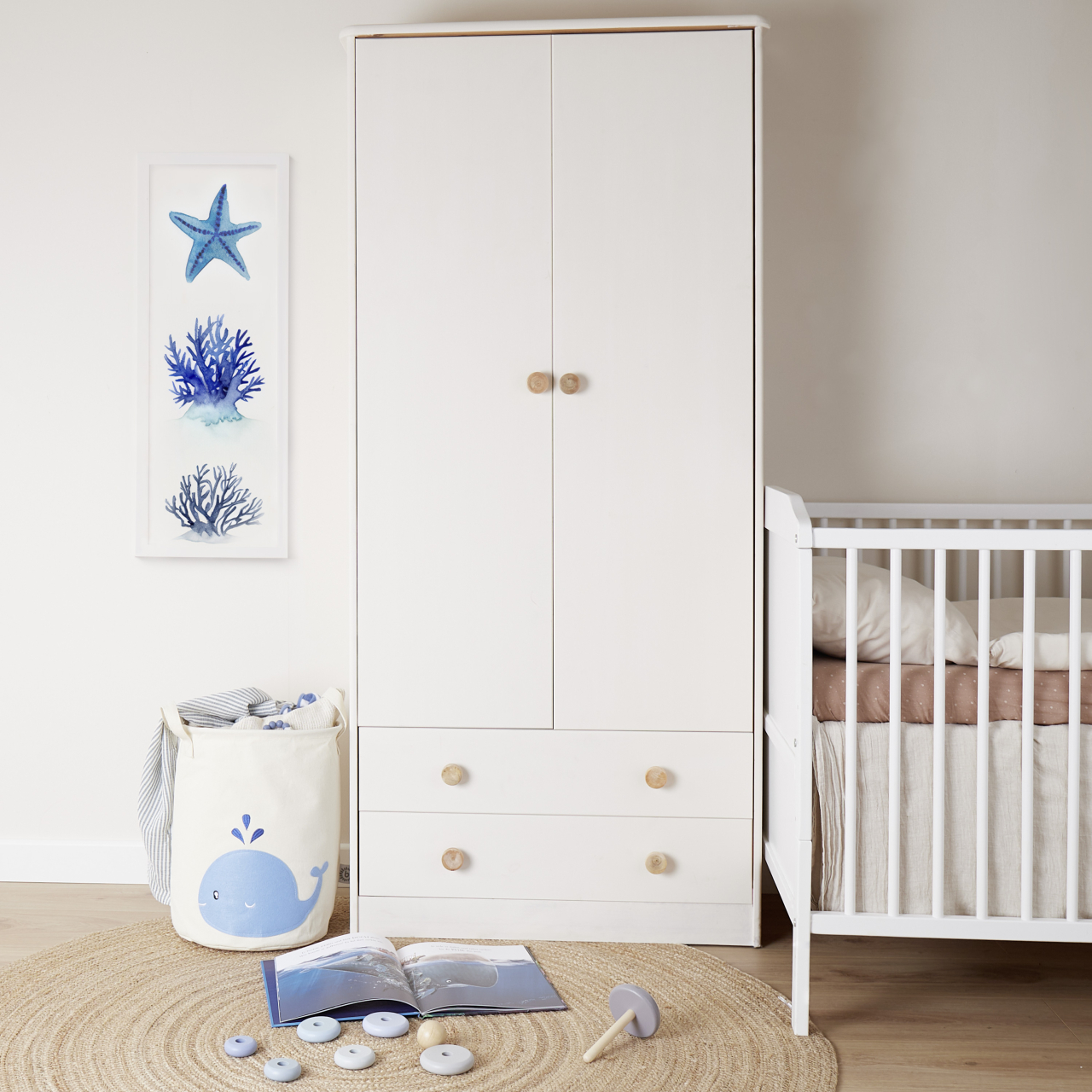 Coș depozitare pentru jucarii camera copiilor balena Bieco [3]