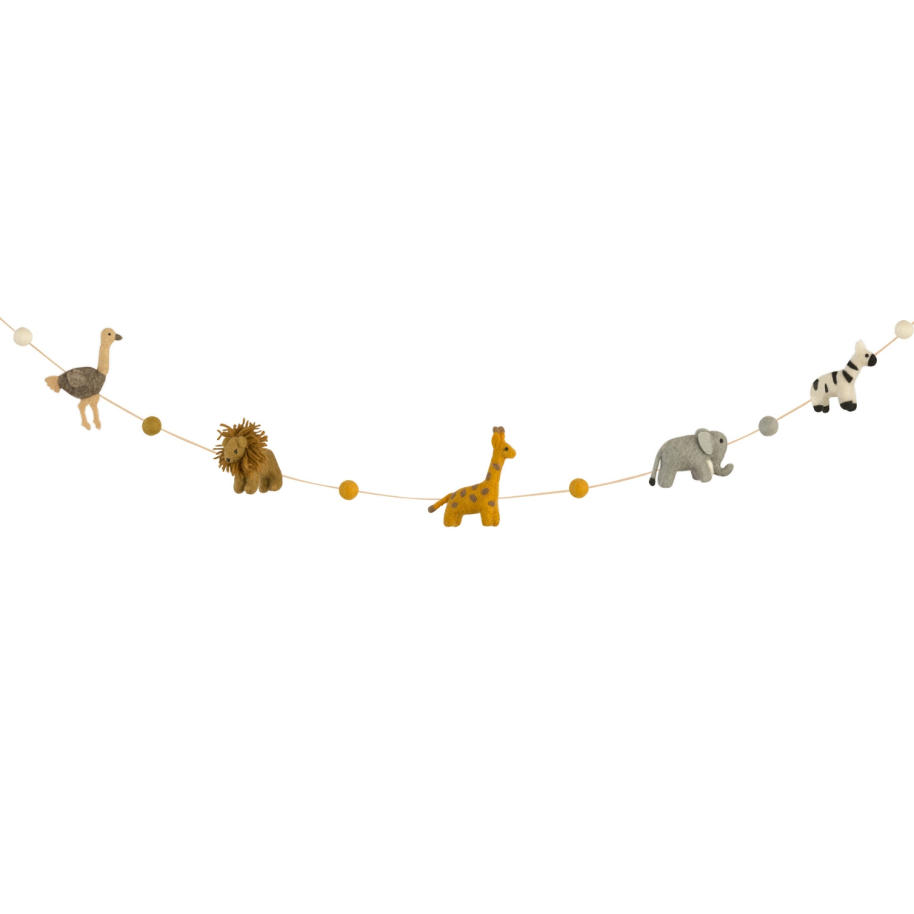 Ghirlandă decorativă din fetru cu animale sălbatice Wildlife Babybello [1]