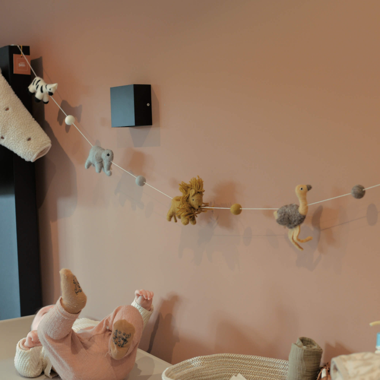 Ghirlandă decorativă din fetru cu animale sălbatice Wildlife Babybello [5]