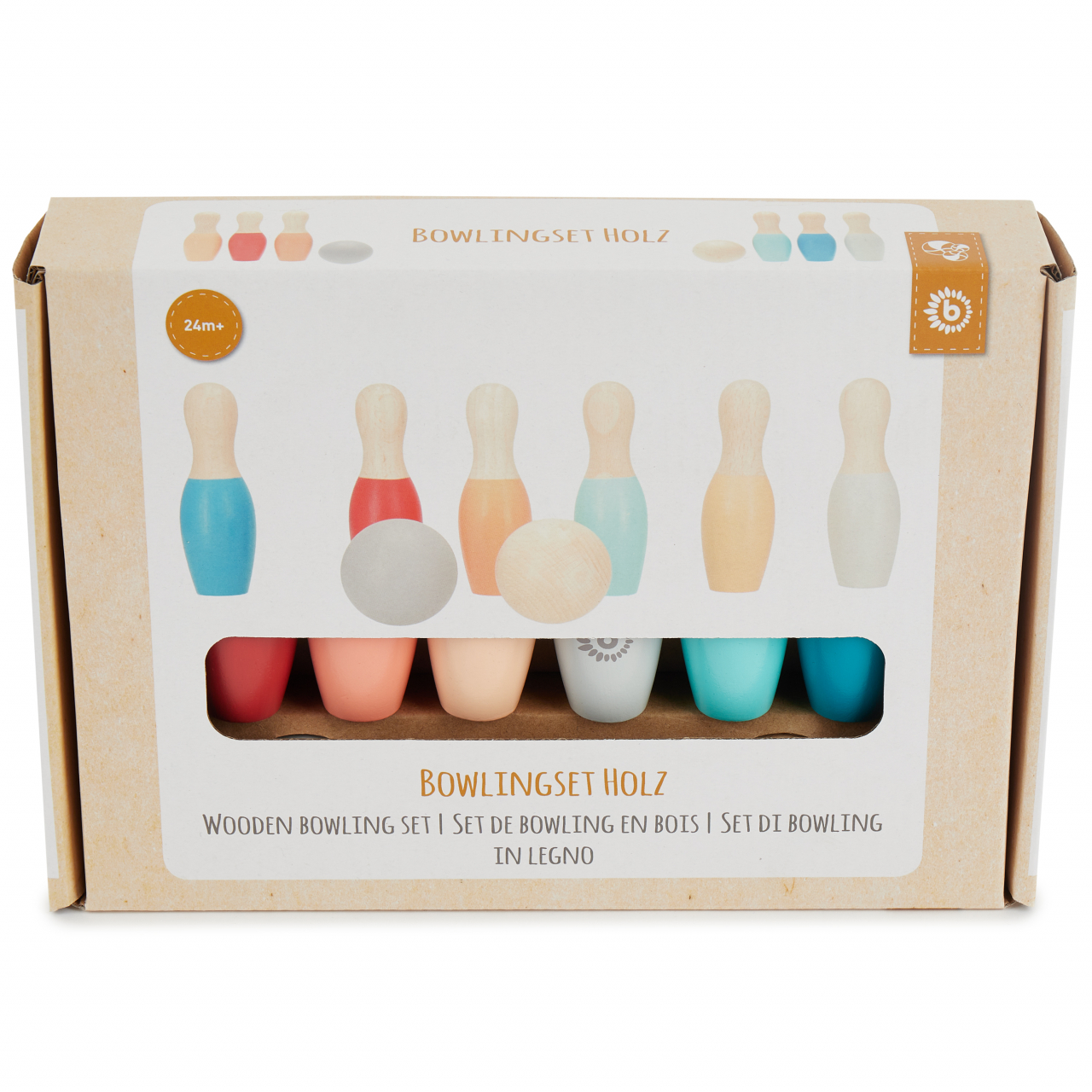 Set Mini Bowling din lemn Bieco [8]