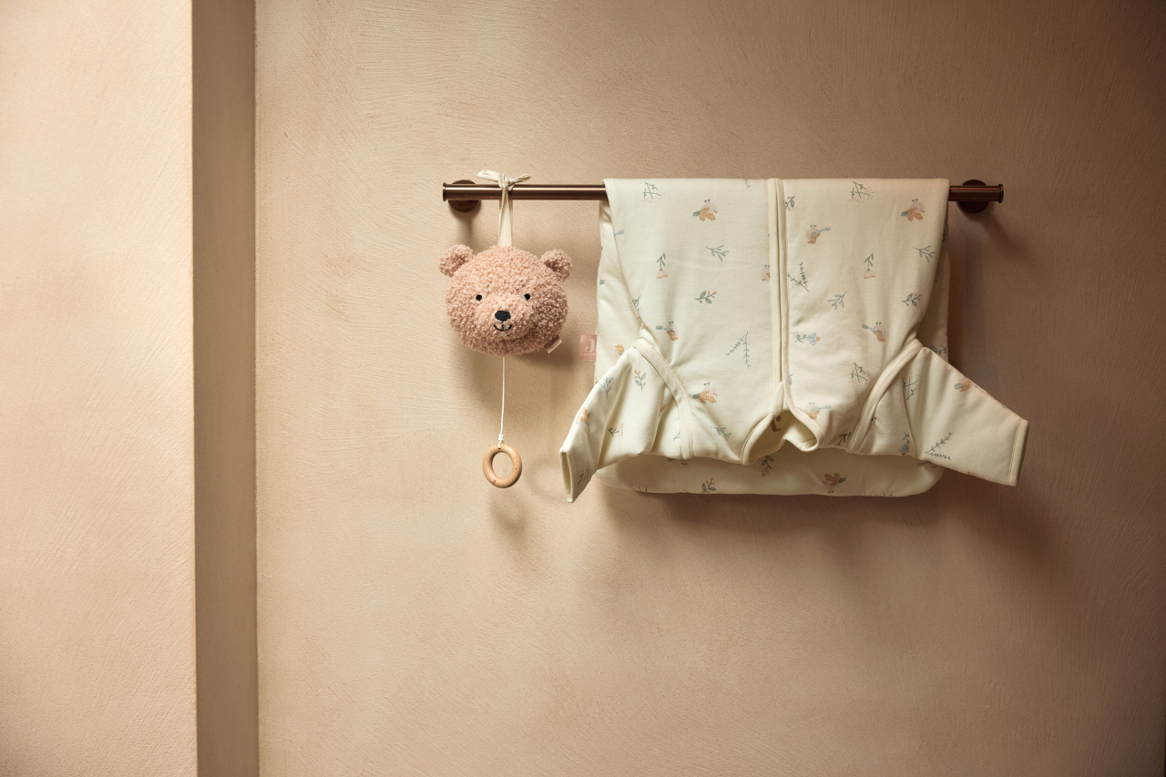 Jucărie muzicală Teddy Bear roz Wild rose Jollein [2]