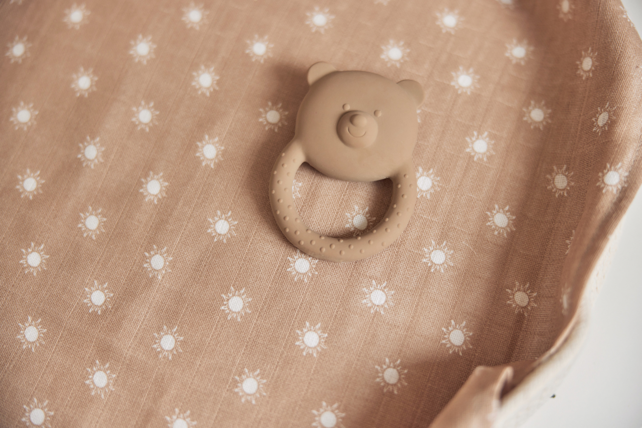 Jucărie pentru dentiție din cauciuc natural ursuleț Teddy Bear Jollein [4]