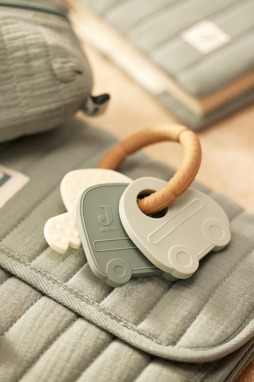 Jucărie pentru dentiție din silicon Keychain On The Go Jollein [4]