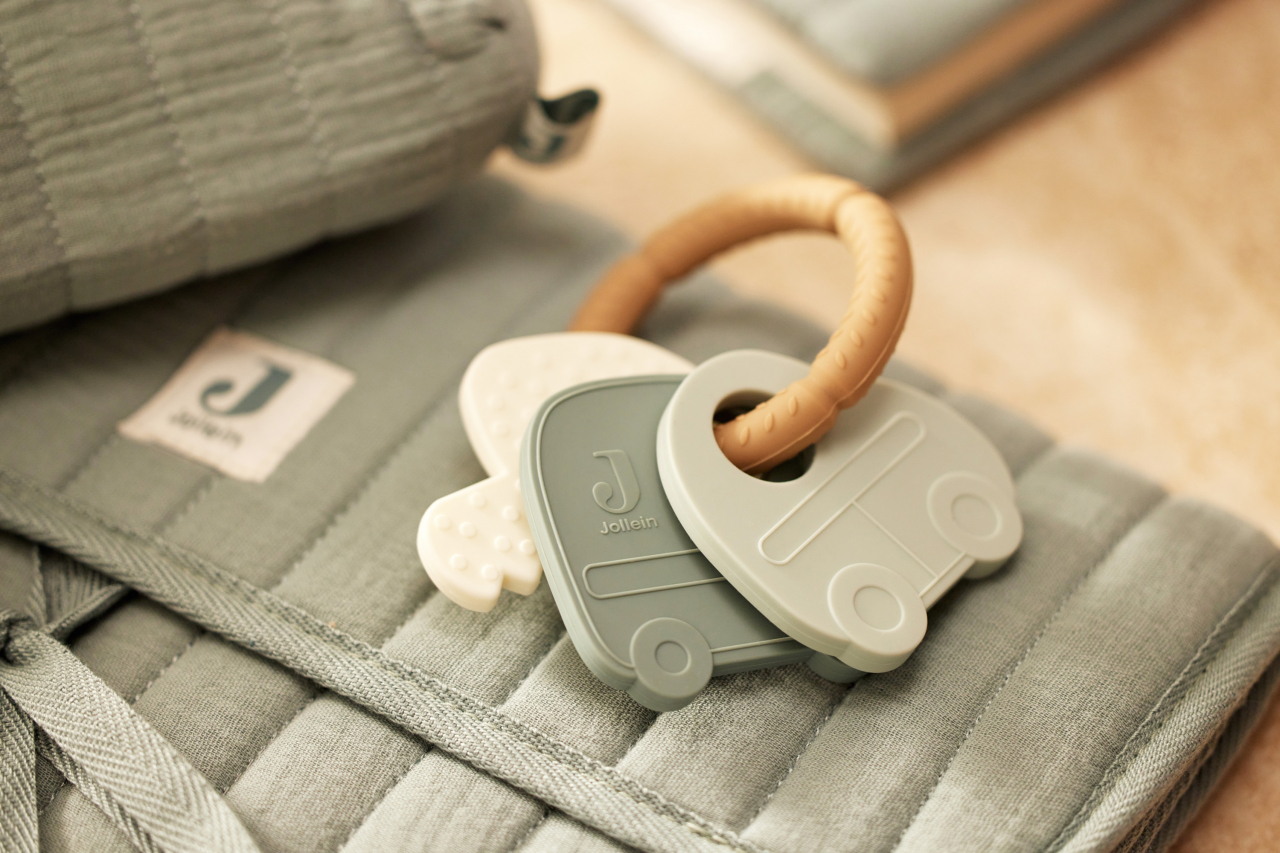 Jucărie pentru dentiție din silicon Keychain On The Go Jollein [3]