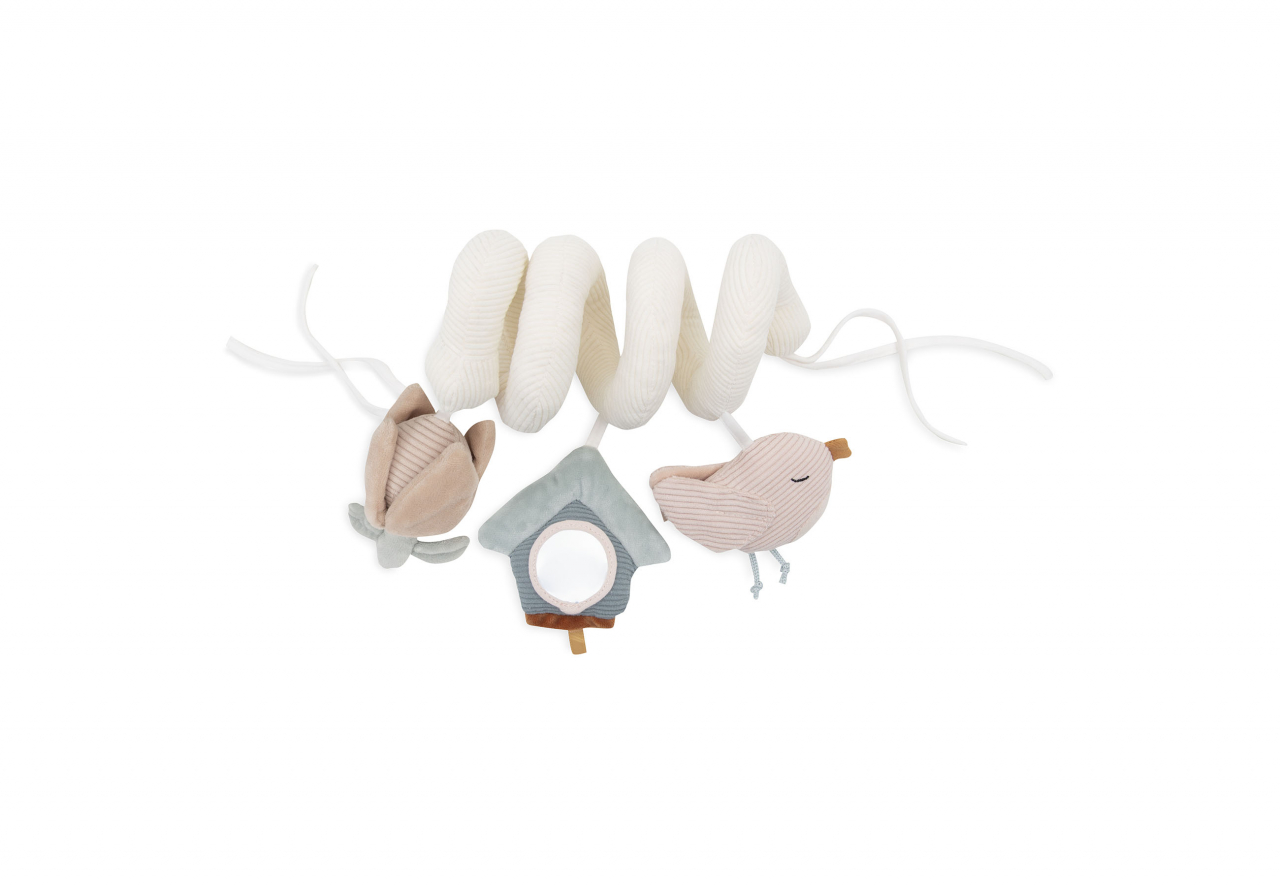 Jucărie spirală pentru bebeluși cu activități senzoriale pentru cărucior Lovely Birds Jollein [1]