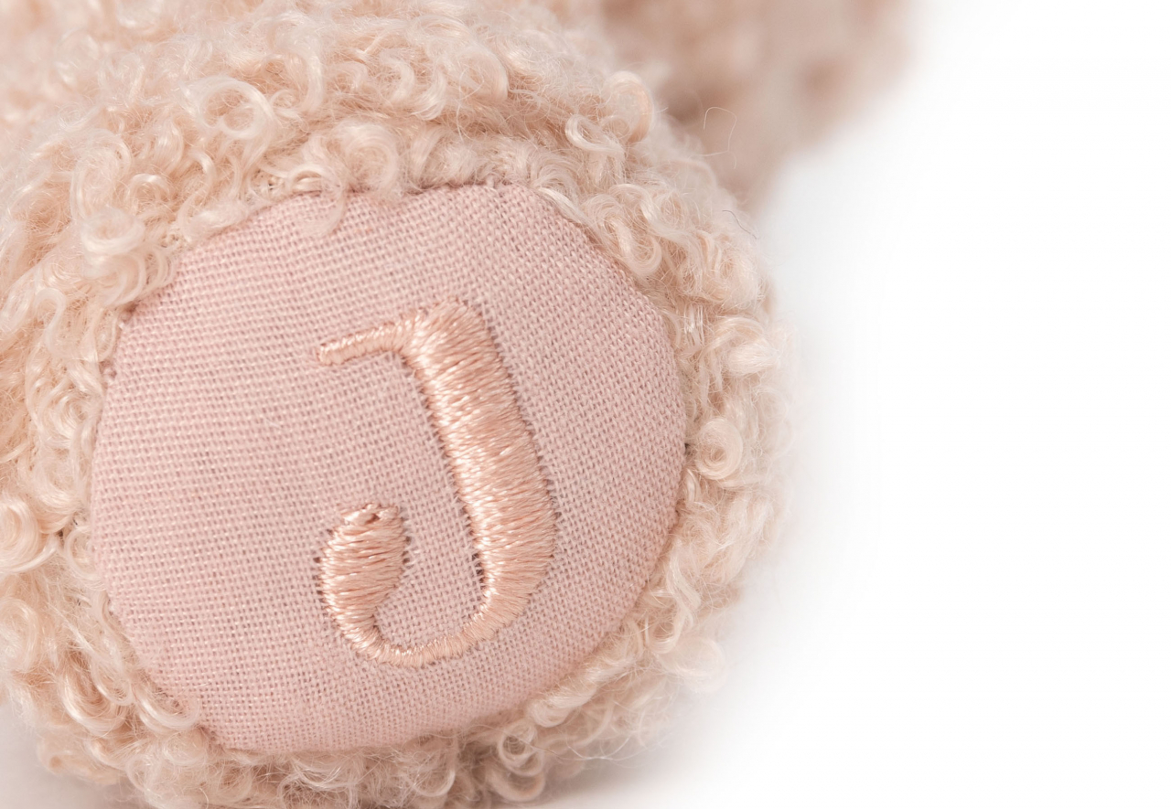 Jucărie zornăitoare ursuleț Teddy Bear roz Wild rose Jollein [4]