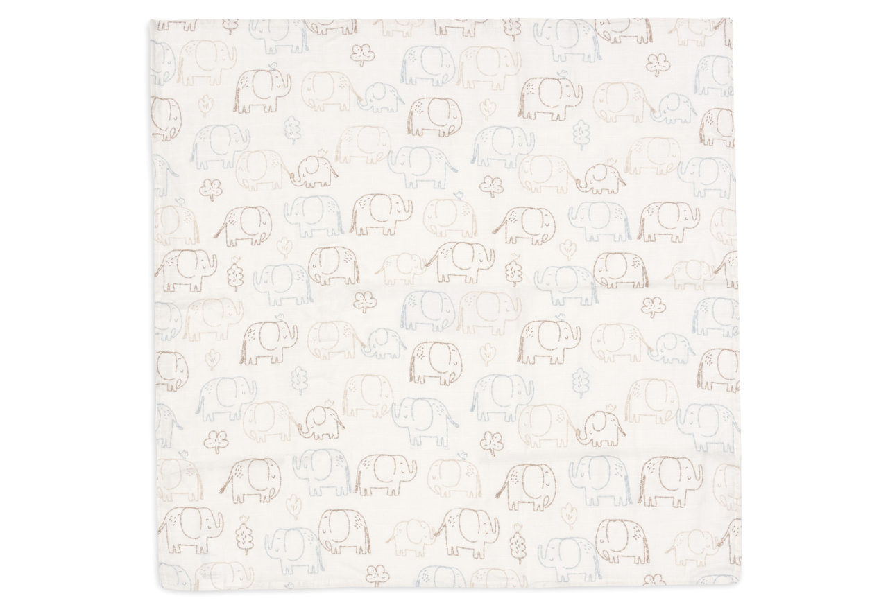 Muselină bebeluși bumbac Oeko-Tex set 2 bucati 115x115 cm On The Go Jollein [4]