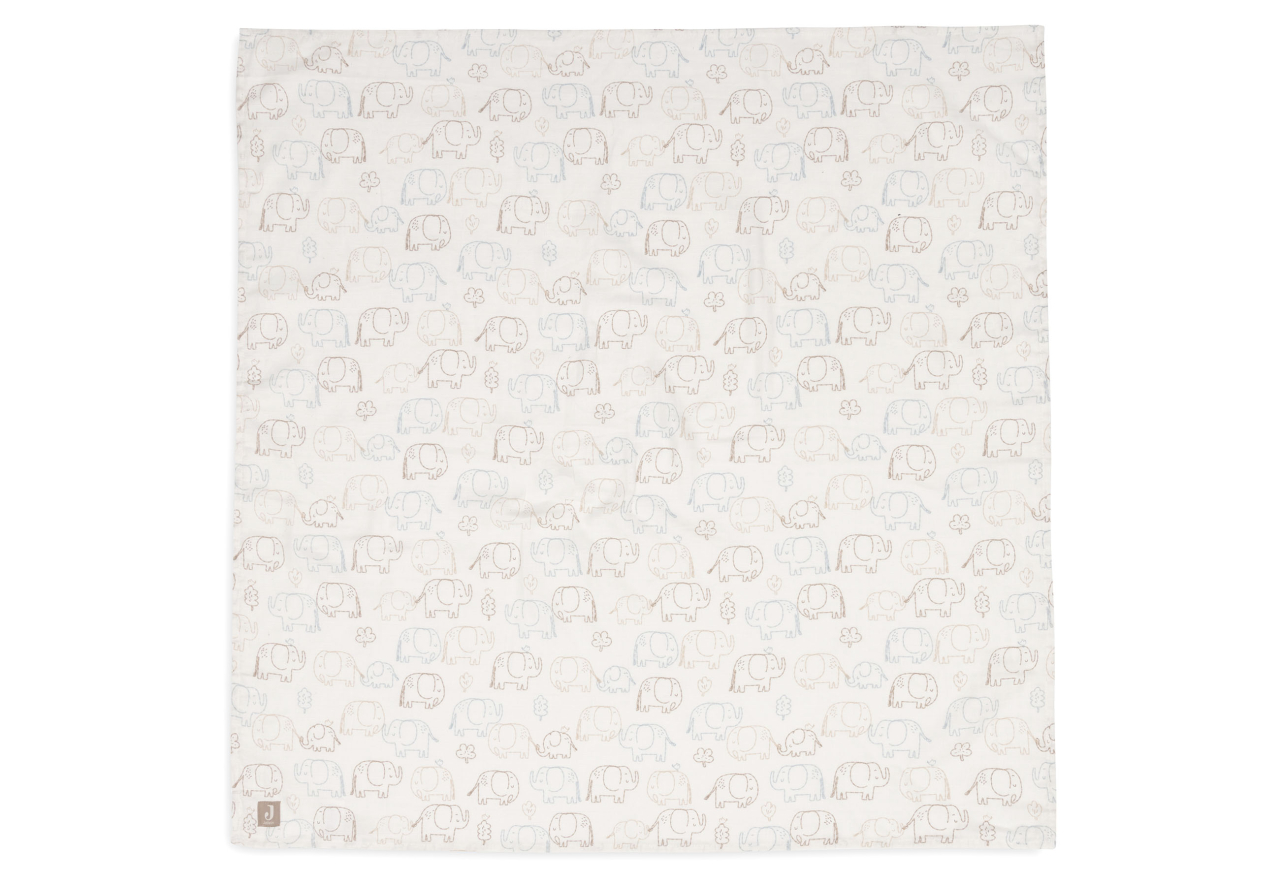 Muselină bebeluși bumbac Oeko-Tex set 2 bucati 115x115 cm On The Go Jollein [3]