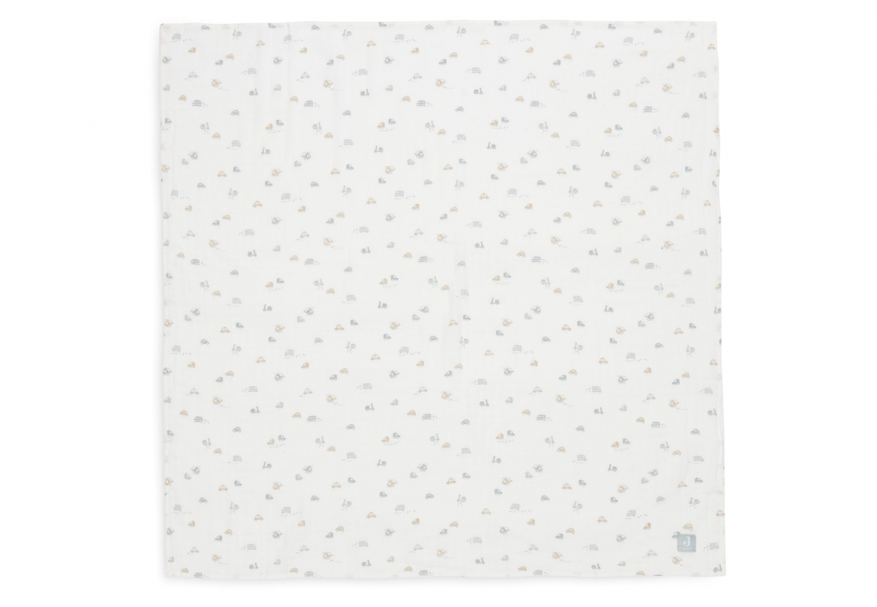 Muselină bebeluși bumbac Oeko-Tex set 2 bucati 115x115 cm On The Go Jollein [2]