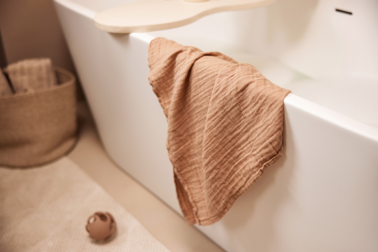 Muselină bumbac Oeko-Tex set 4 bucati 70x70 cm Biscuit/Ivory Jollein [4]