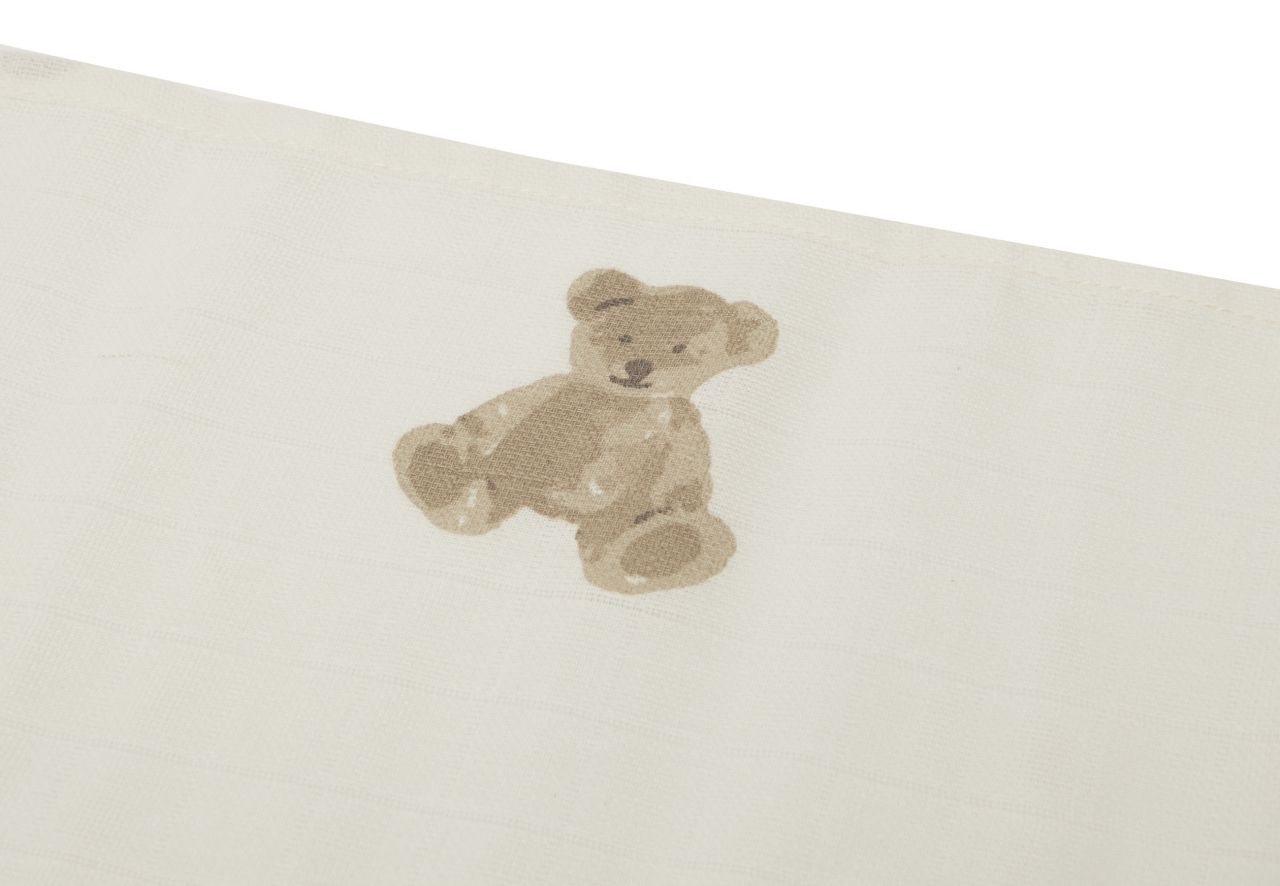 Muselină bebeluși bumbac set 3 bucati 70x70 cm Teddy Bear Jollein [3]
