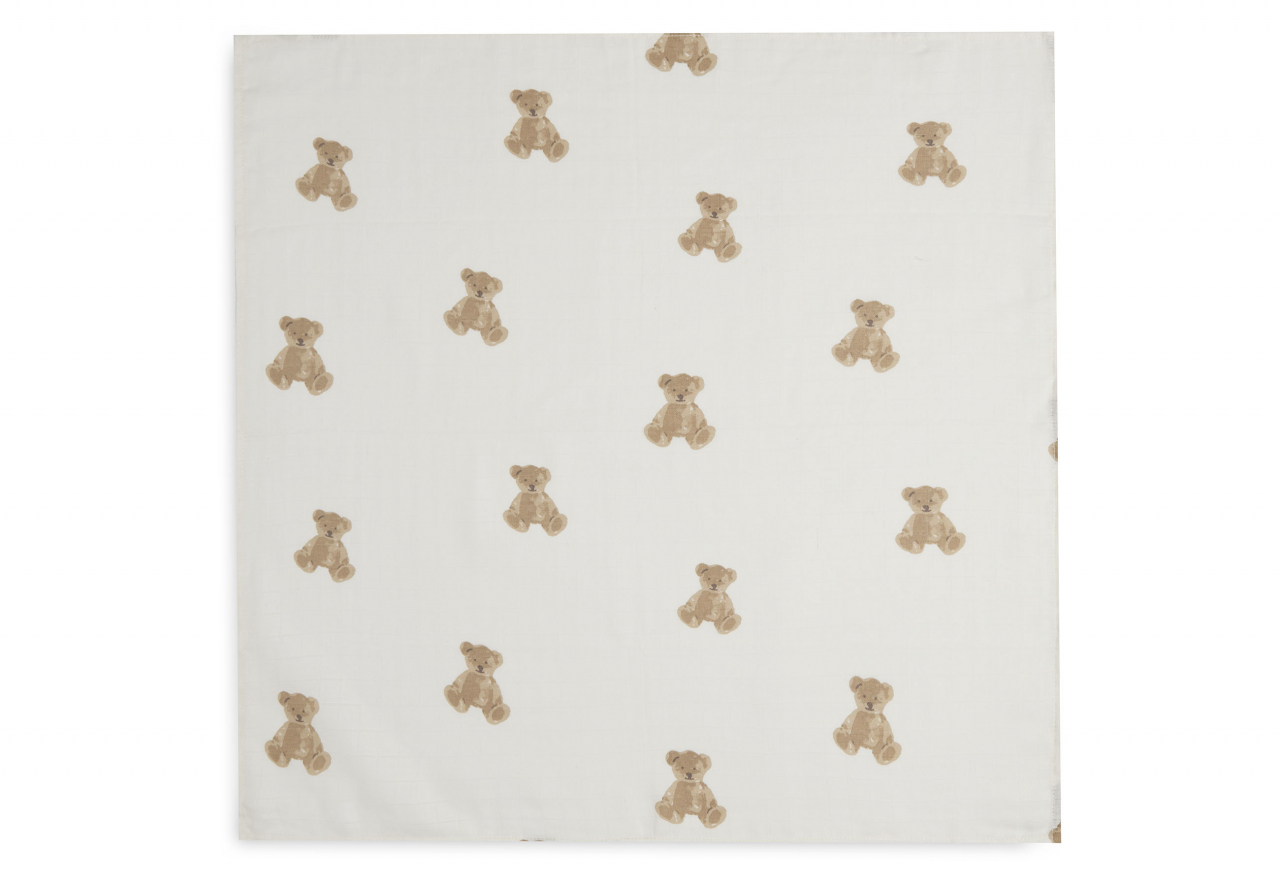 Muselină bebeluși bumbac set 3 bucati 70x70 cm Teddy Bear Jollein [2]