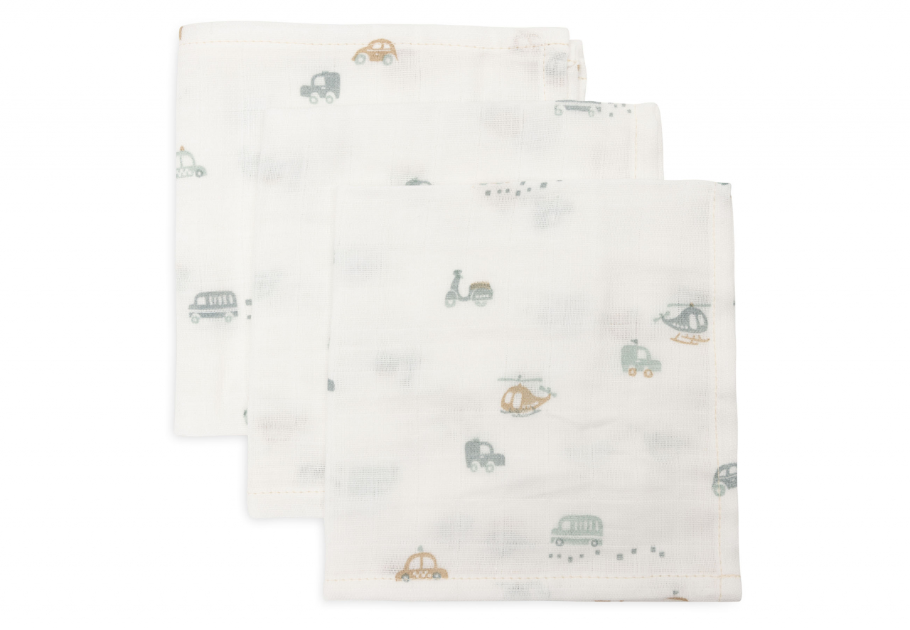 Muselină bumbac set 3 bucati On the Go 31x31 cm Jollein [1]
