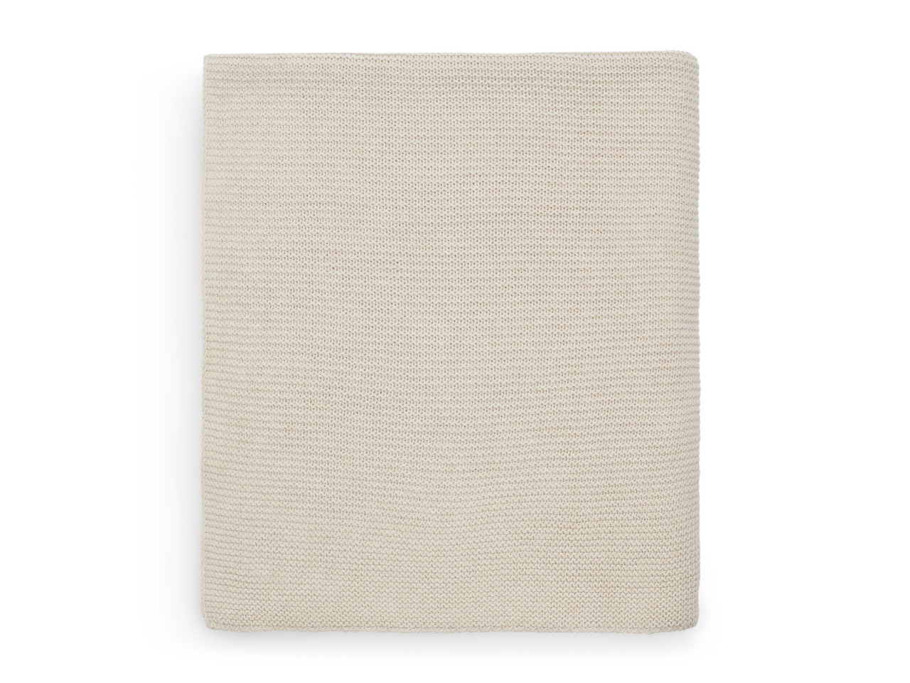 Pătură bebeluși tricotată bumbac Oeko-Tex, bej Nougat 100x150 cm Jollein [2]