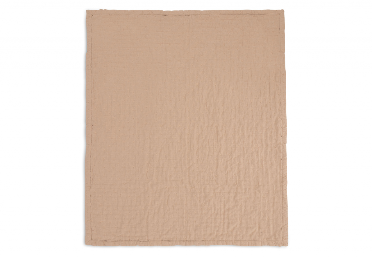 Pătură bebeluși din muselină bumbac organic 100x75 cm Jacquard Biscuit Jollein [2]