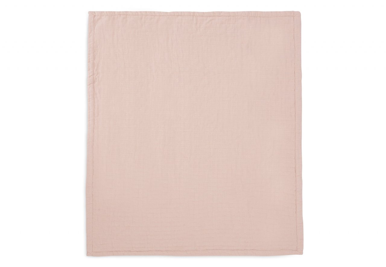 Pătură bebeluși din muselină bumbac organic 100x75 cm Jacquard Wild Rose Jollein [3]
