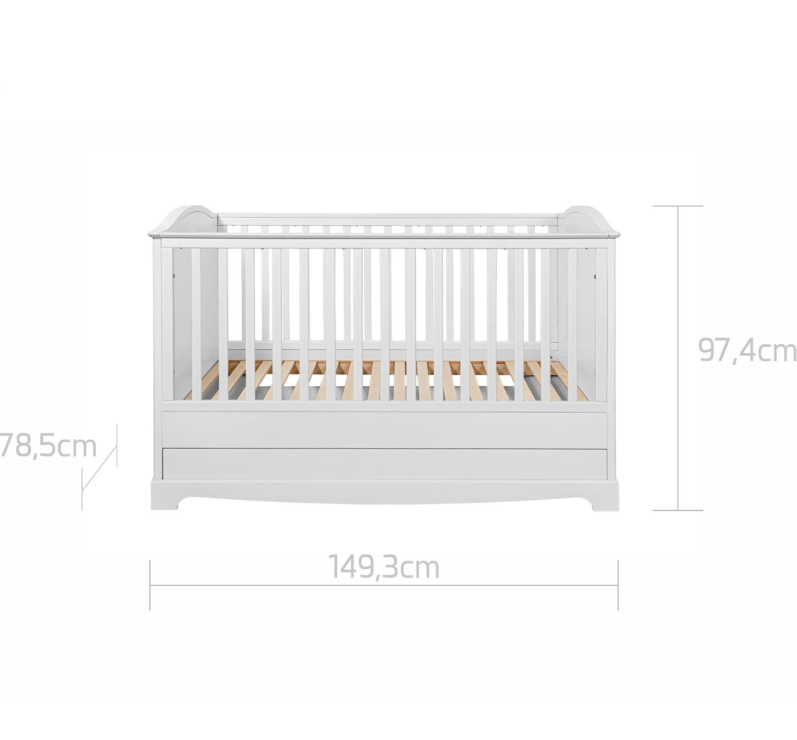 Patut elegant alb Royal din MDF, dimensiune 70x140 cm [7]