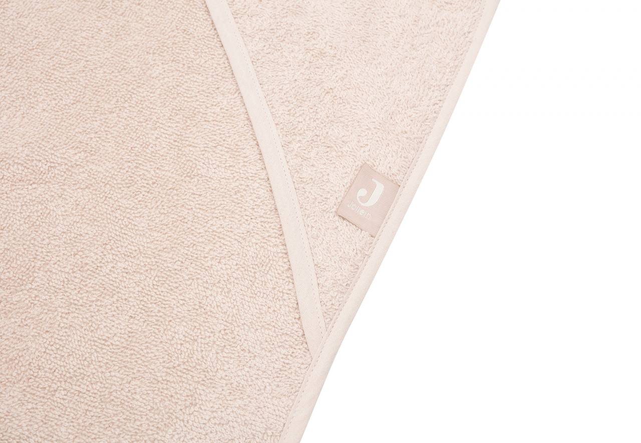 Prosop cu glugă din bumbac 100%, roz Pale Pink Jollein [5]