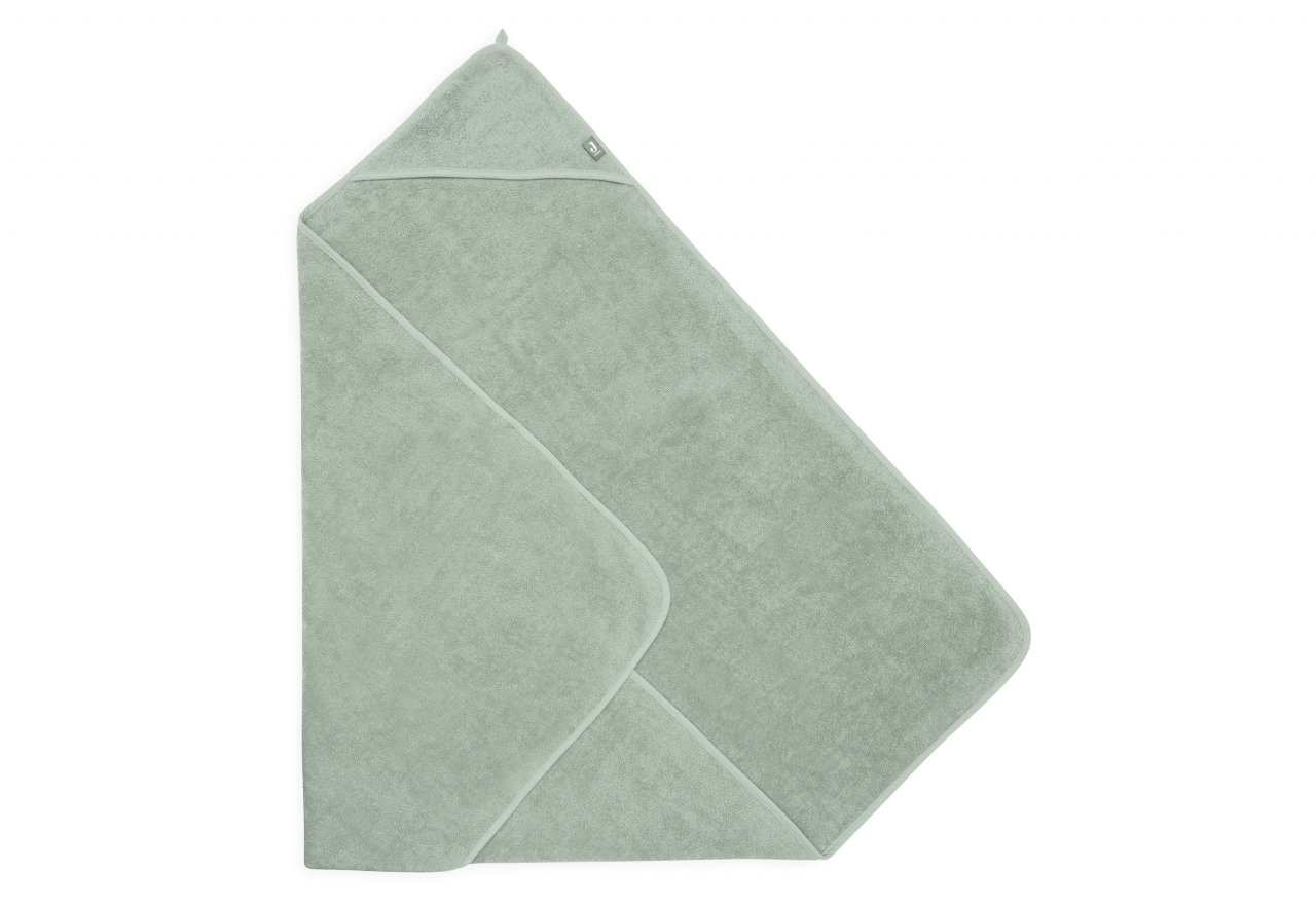 Prosop cu glugă din bumbac 100%, verde Green Ash Jollein [3]