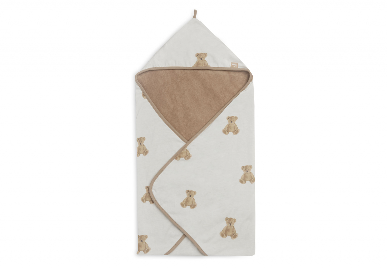 Prosop bebeluși cu glugă din bumbac organic 100% Teddy Bear Jollein [3]