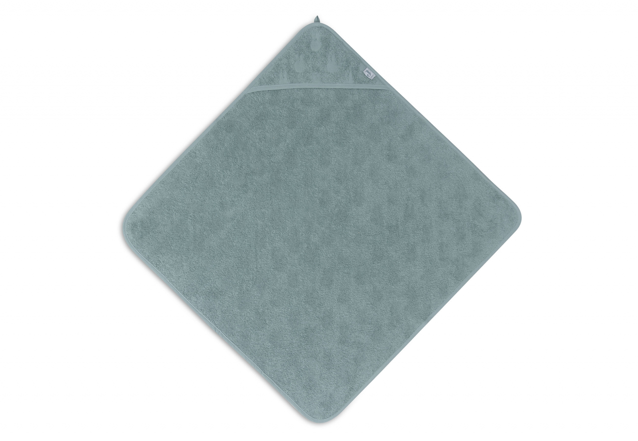Prosop bebeluși cu glugă din bumbac terry 75x75 cm Miffy Jacquard Sea Green Jollein [3]