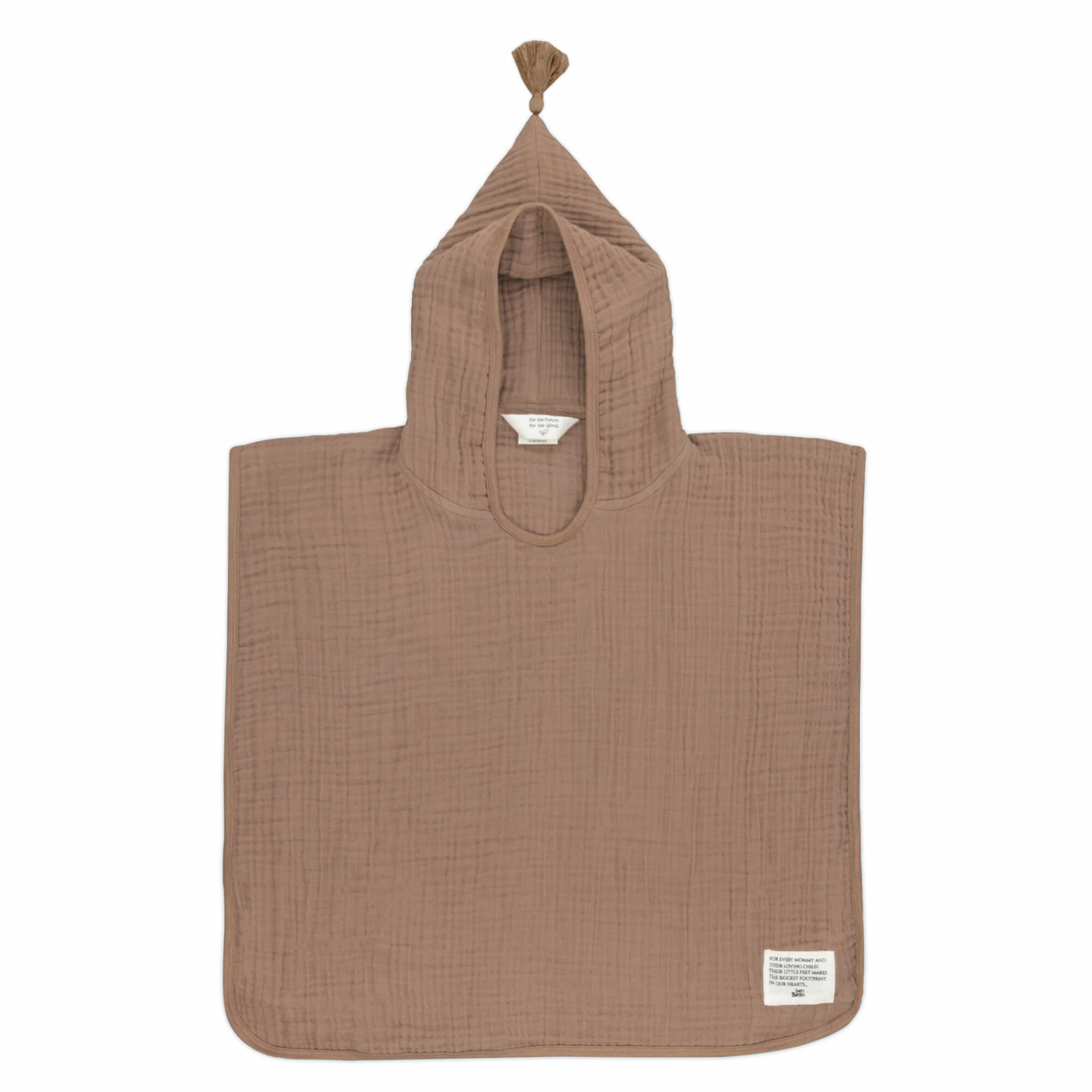 Prosop de baie tip poncho din bumbac 100% organic, Burro [1]