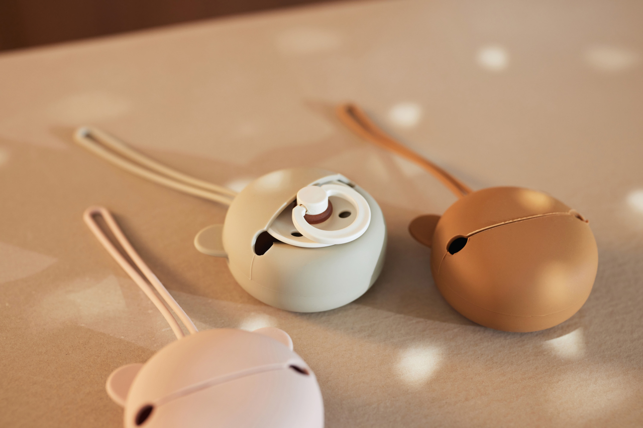 Protecție suzetă din silicon fără BPA ursuleț Caramel Jollein [5]