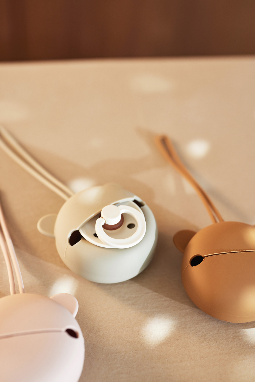 Protecție suzetă din silicon fără BPA ursuleț Caramel Jollein [4]