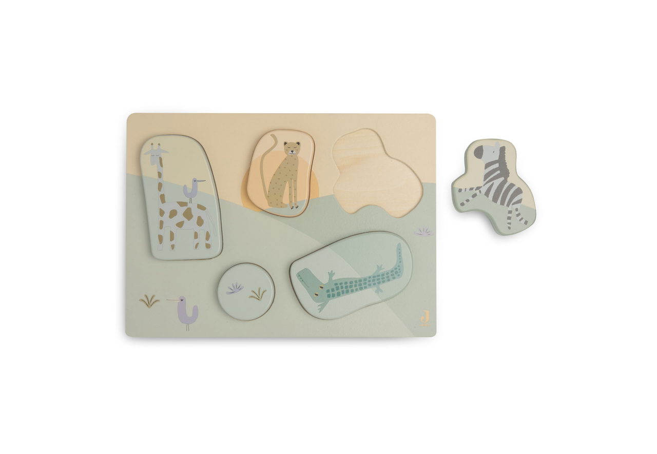 Puzzle din lemn FSC Jungle Jambo Jollein [2]