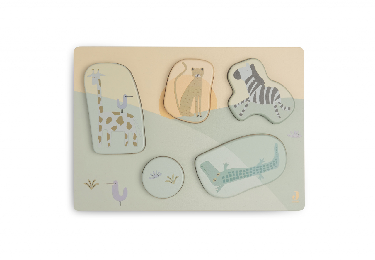 Puzzle din lemn FSC Jungle Jambo Jollein [3]