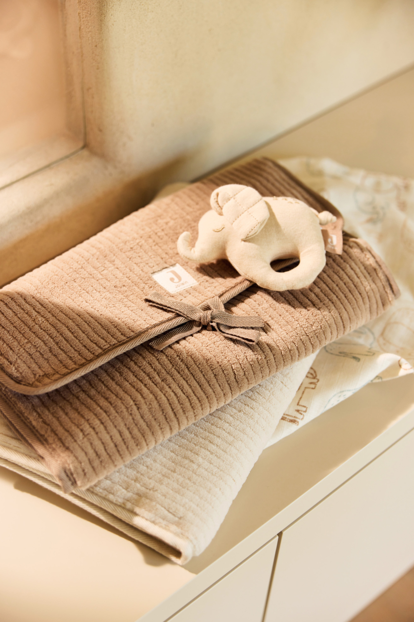 Salteluță de schimbat bebeluși Cloudy Rib Milky Coffee Jollein [7]