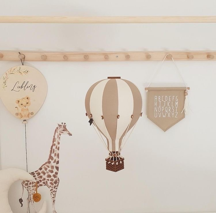 Set baloane decorative cu aer cald bej auriu 28 cm + 33 cm [2]