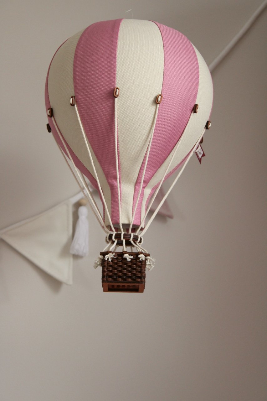 Set baloane decorative cu aer cald roz alb 28 cm + 33 cm - Superballoon [2]