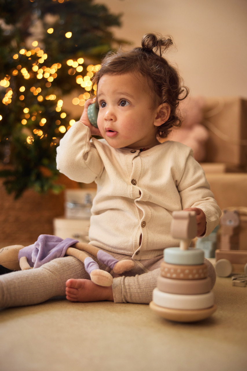 Set jucării stivuire lemn bebeluși Jungle Jambo Jollein [9]