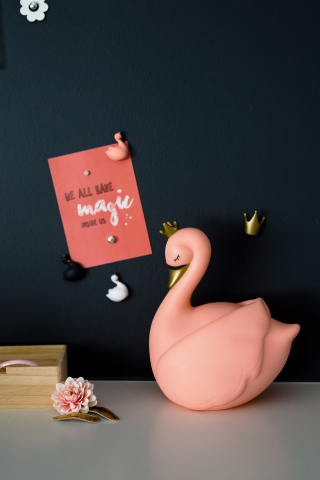 Lampă de veghe bebeluși și copii lebădă Dame Blanche Peach – Atelier Pierre Junior [2]
