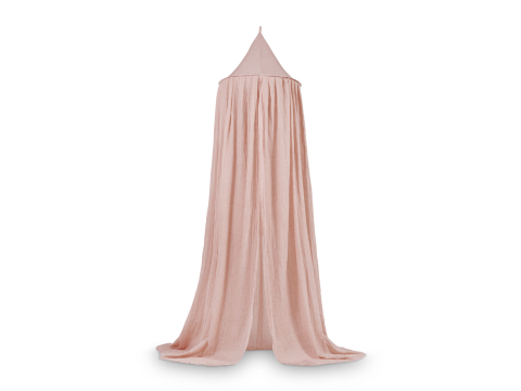 Baldachin pentru pătuț bebeluși roz vintage 245 cm Pale Pink Jollein
