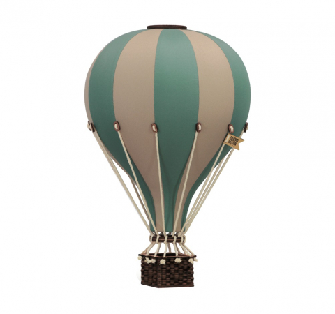 Baloane decorative - Balon decorativ cu aer cald bej verde 28 cm