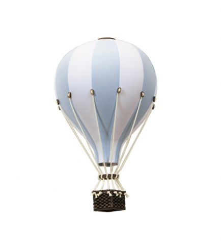 Baloane decorative - Balon decorativ cu aer cald bleu alb 28 cm